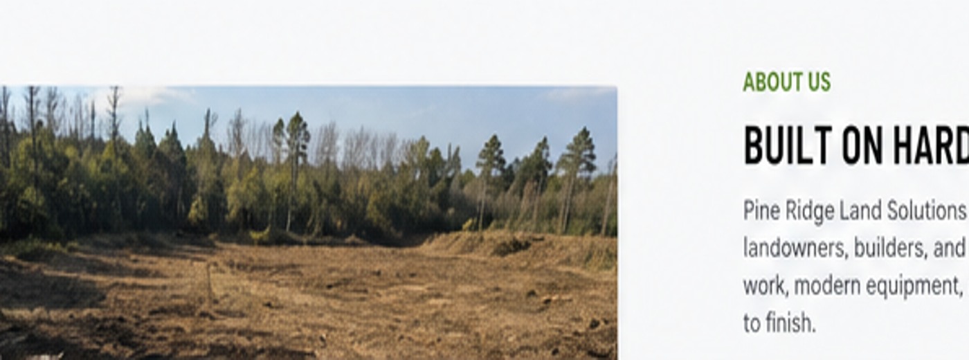 Recently cleared land ready for its next use